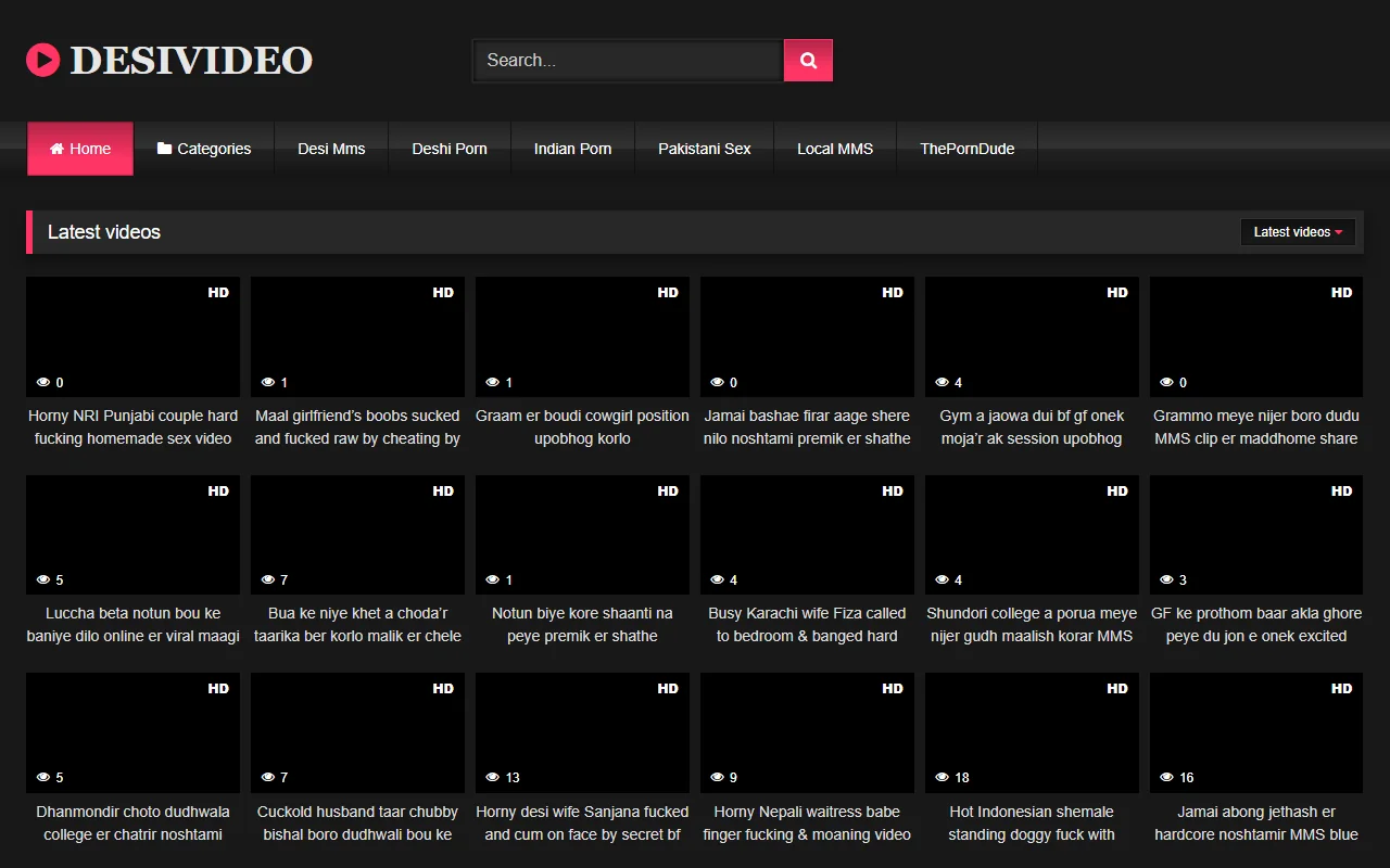 Screenshot of Desivideoxyz Website Review